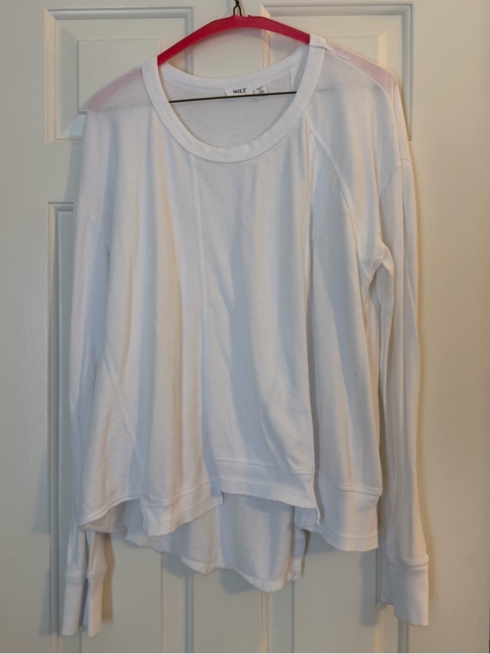 Wilt White Long Sleeve Tee